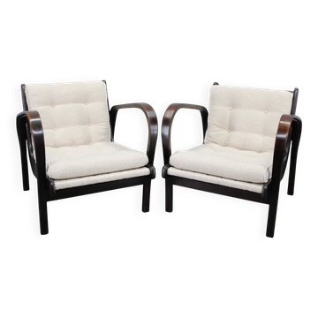 Pair of mid-century lounge chairs by Kropáček & Koželka, 1960s