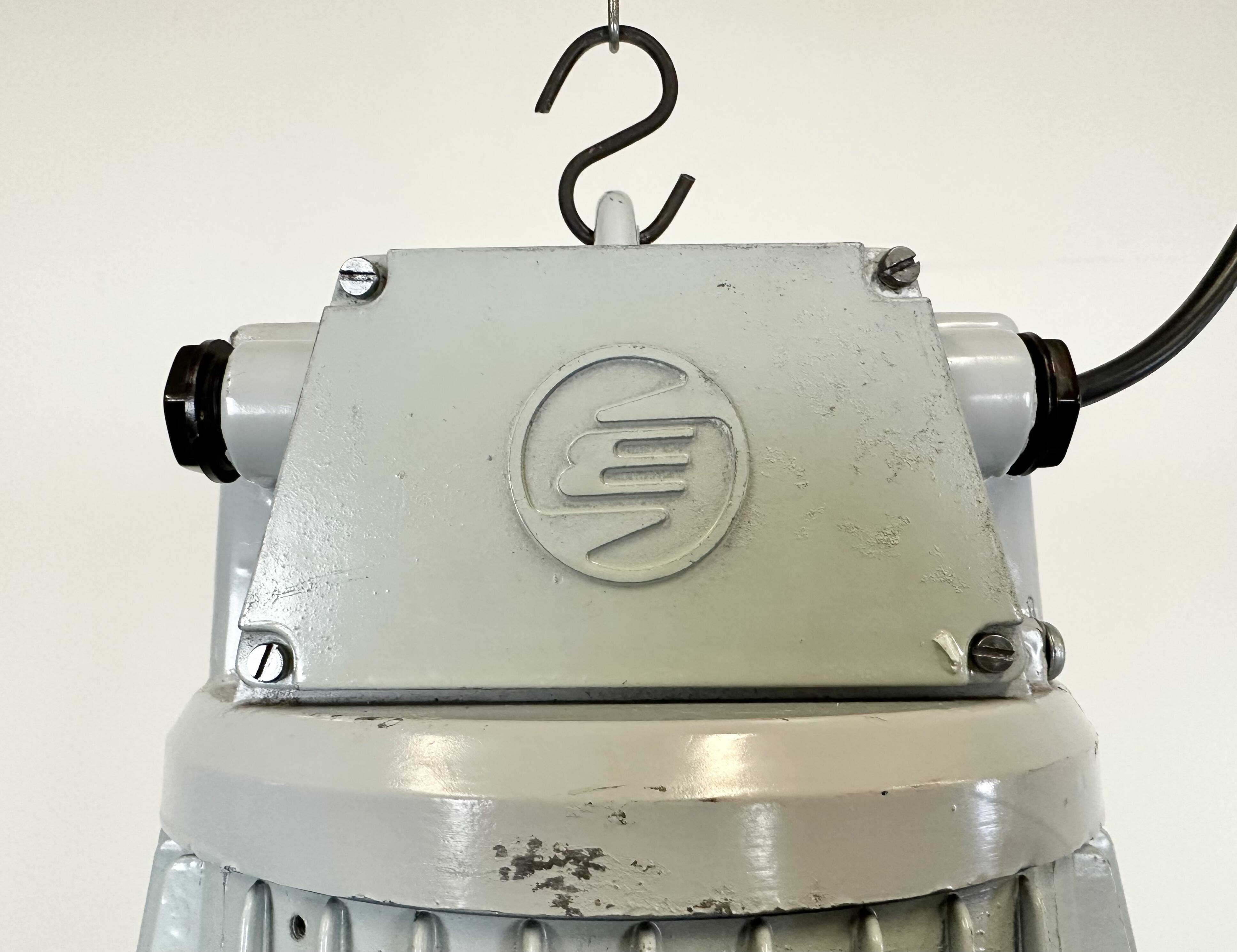 Large Industrial Aluminium Pendant Light from Elektrosvit, 1960s