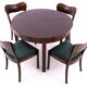 Art Deco table set, Poland, 1930s. After renovation.