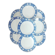 Lot de 9 assiettes creuses Badonviller modèle Nil