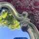 Brass mirror 29.5X35.5 cm
