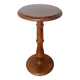 Round pedestal table in solid wood