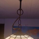 Tiffany-style pendant light – Ø 30 cm – genuine glass – heavy