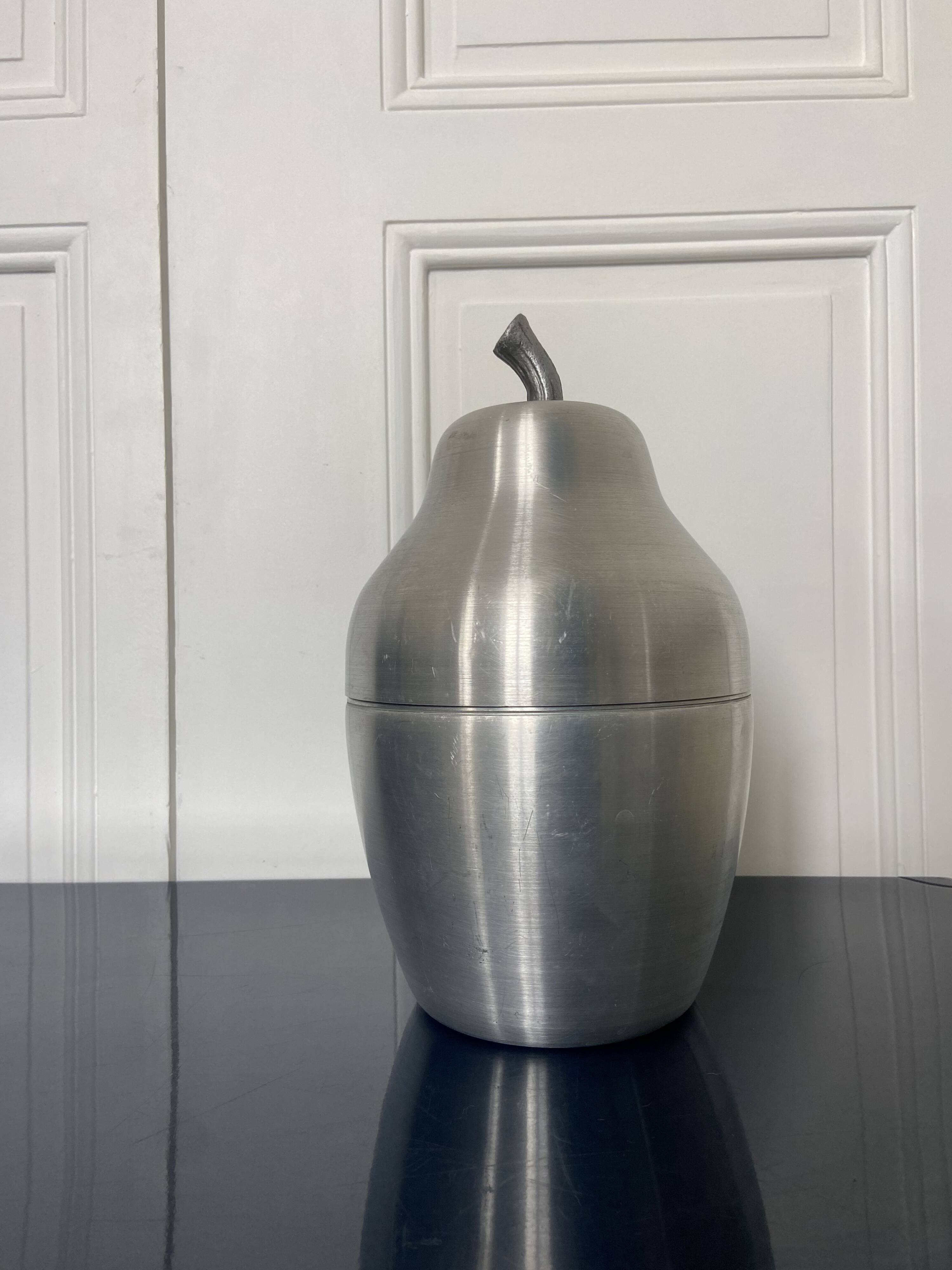 Vintage aluminum ice bucket