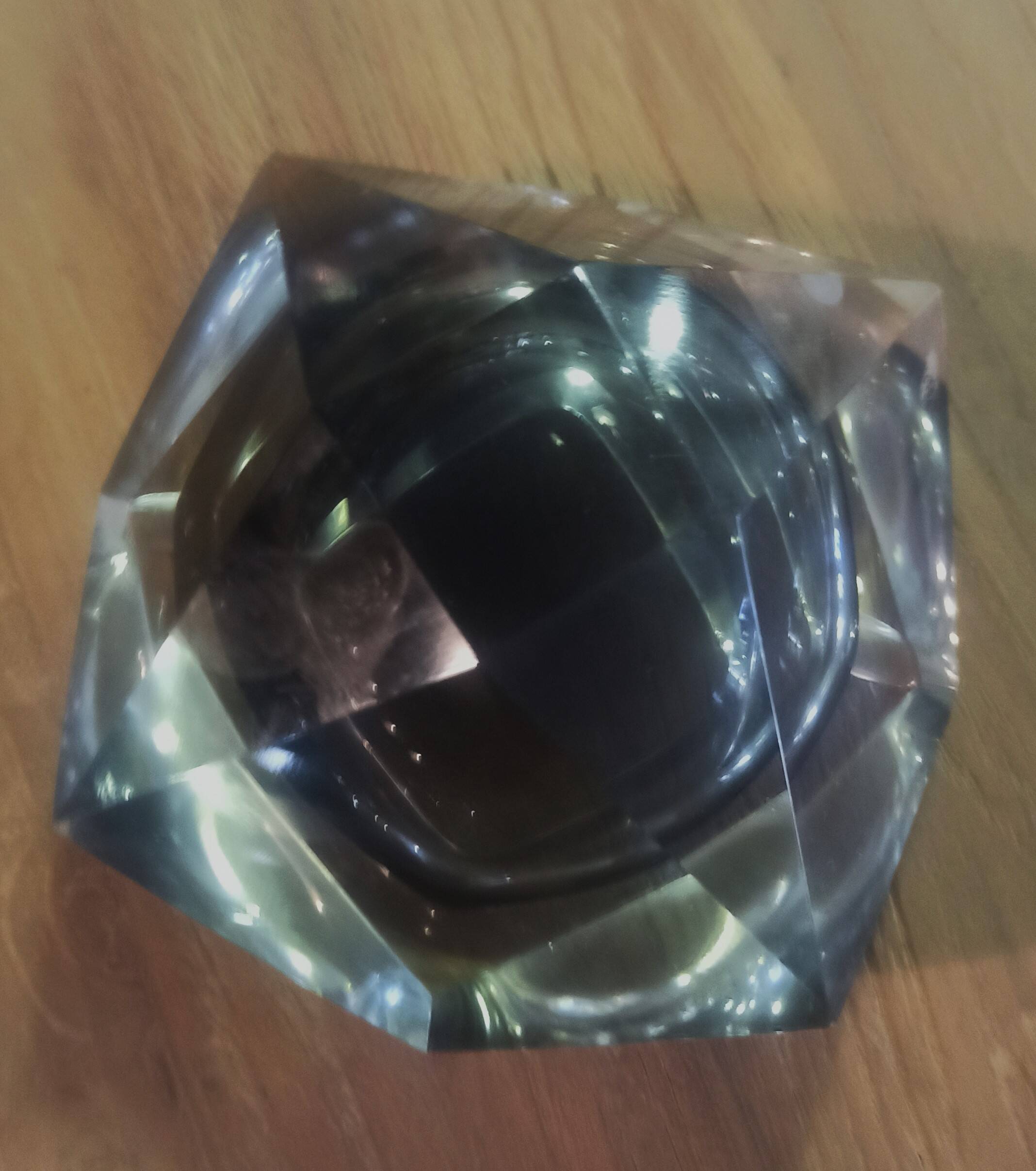 Murano diamond ashtray 1960