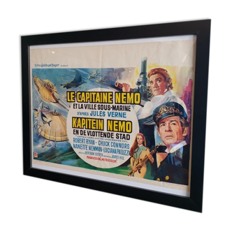 Affiche de cinéma Vintage - Le Capitaine Nemo et la ville sous-marine