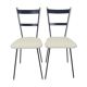 Set of 2 Italian Metal and Brass Chairs, 1960's