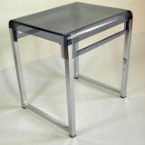 Table basse plexiglas et chrome 1970