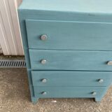 Commode vintage bleu 1970