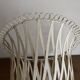 XXL Neoclassical Medici-style plant pot in ivory sheet metal