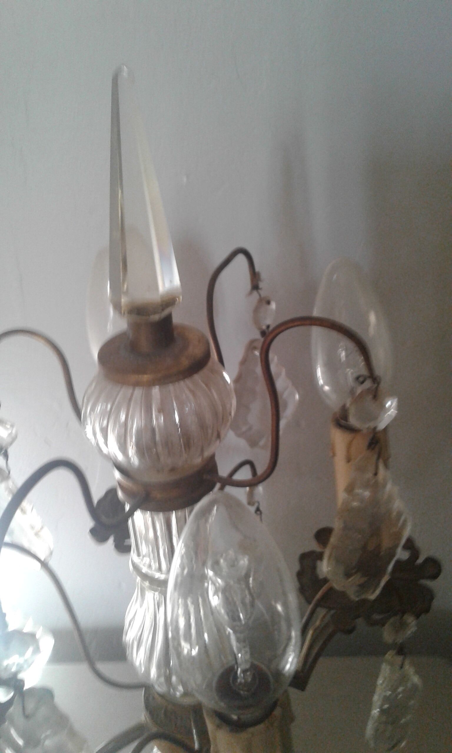 Candle lamp and grapevines