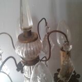 Candle lamp and grapevines