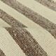 Brown Beige Striped Vintage Kilim Runner Rug, 78x330Cm