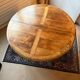 Waxed cherry wood dining table