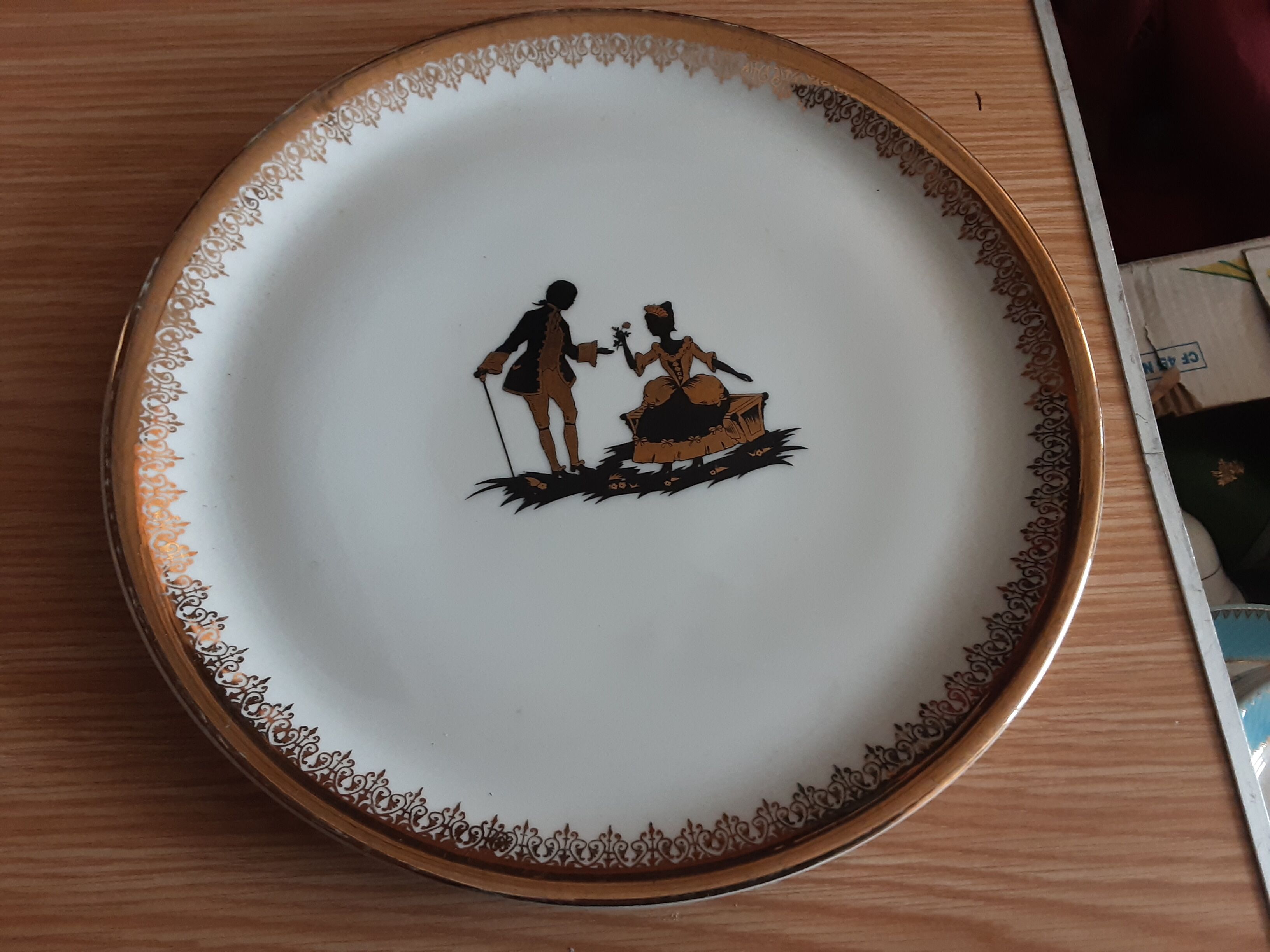 Cake plate porcelain of limoges