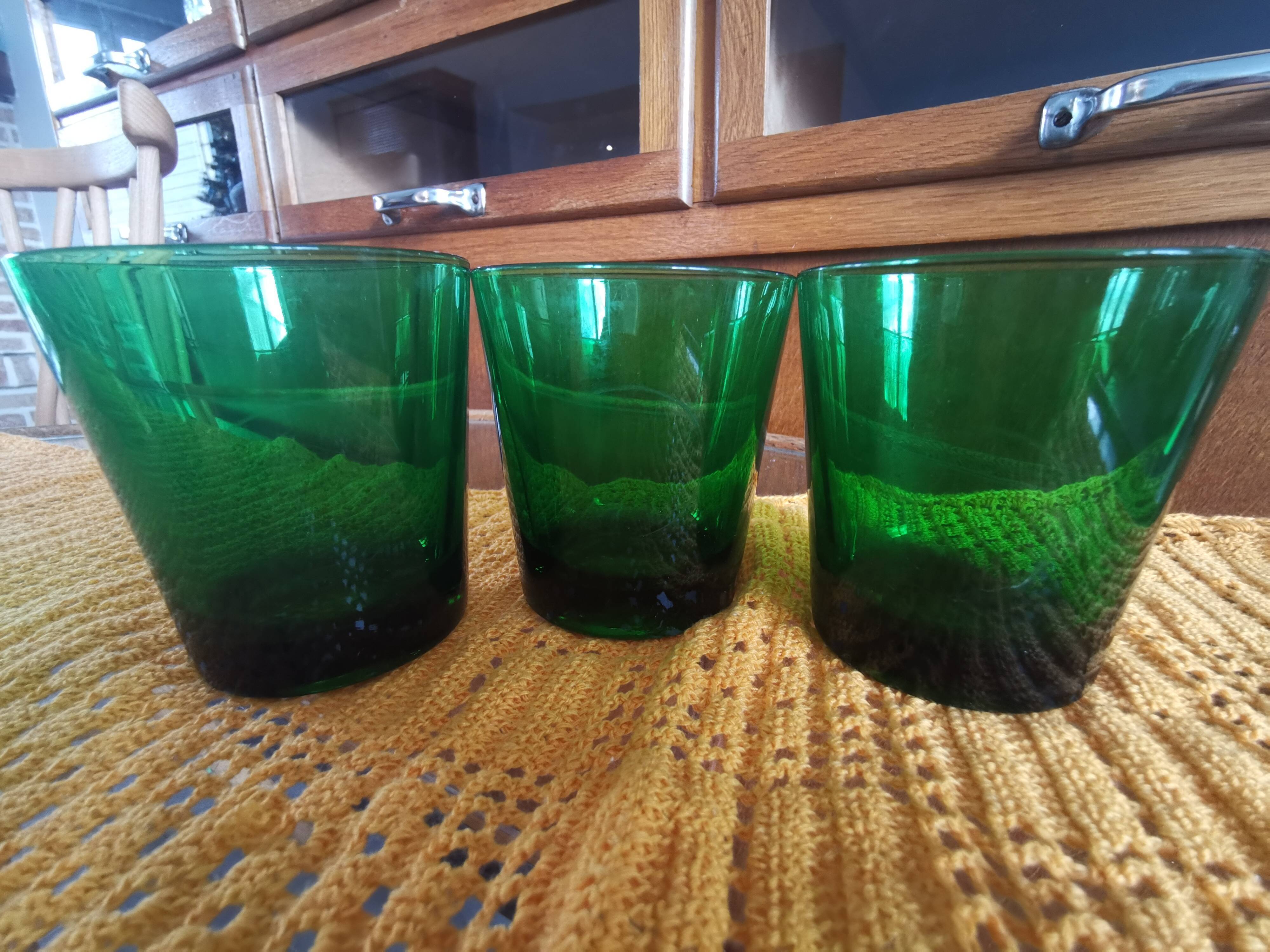 10 Water glasses DUBONNET piece louis gold vintage art deco design PN France