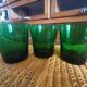 10 Water glasses DUBONNET piece louis gold vintage art deco design PN France
