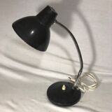 Lamp 70 vintage Brown metal and chrome years flexible table
