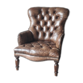 Fauteuil Chesterfield antique