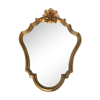 Golden shell mirror