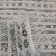 Handmade Berber white patterned white carpet