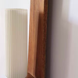 Scandinavian style teak wall lamp