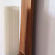 Scandinavian style teak wall lamp