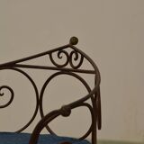 Wrought iron armchairs