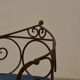Wrought iron armchairs