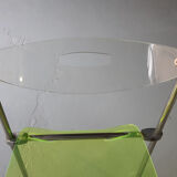 Modern folding chair in plexiglass Giancarlo Piretti - EDA Concept