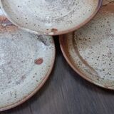 Stoneware plates from Puisaye by Jean-Pierre Prud’homme