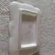 Handcrafted floral earthenware butter dish from the 1970s – Artisan production