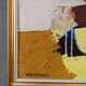 Mid-Century Modern Swedish "Autumn Rhapsody" Vintage Abstract Oil Painting, Hans Osswald