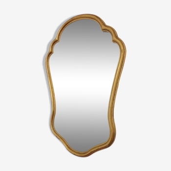 Golden mirror, 64x43 cm