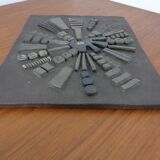 Brutalist Ceramic Wall Panel, 1960s