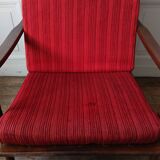 Scandinavian "boomerang" armchair, circa 1960