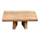 Meditation yoga stool in solid teak
