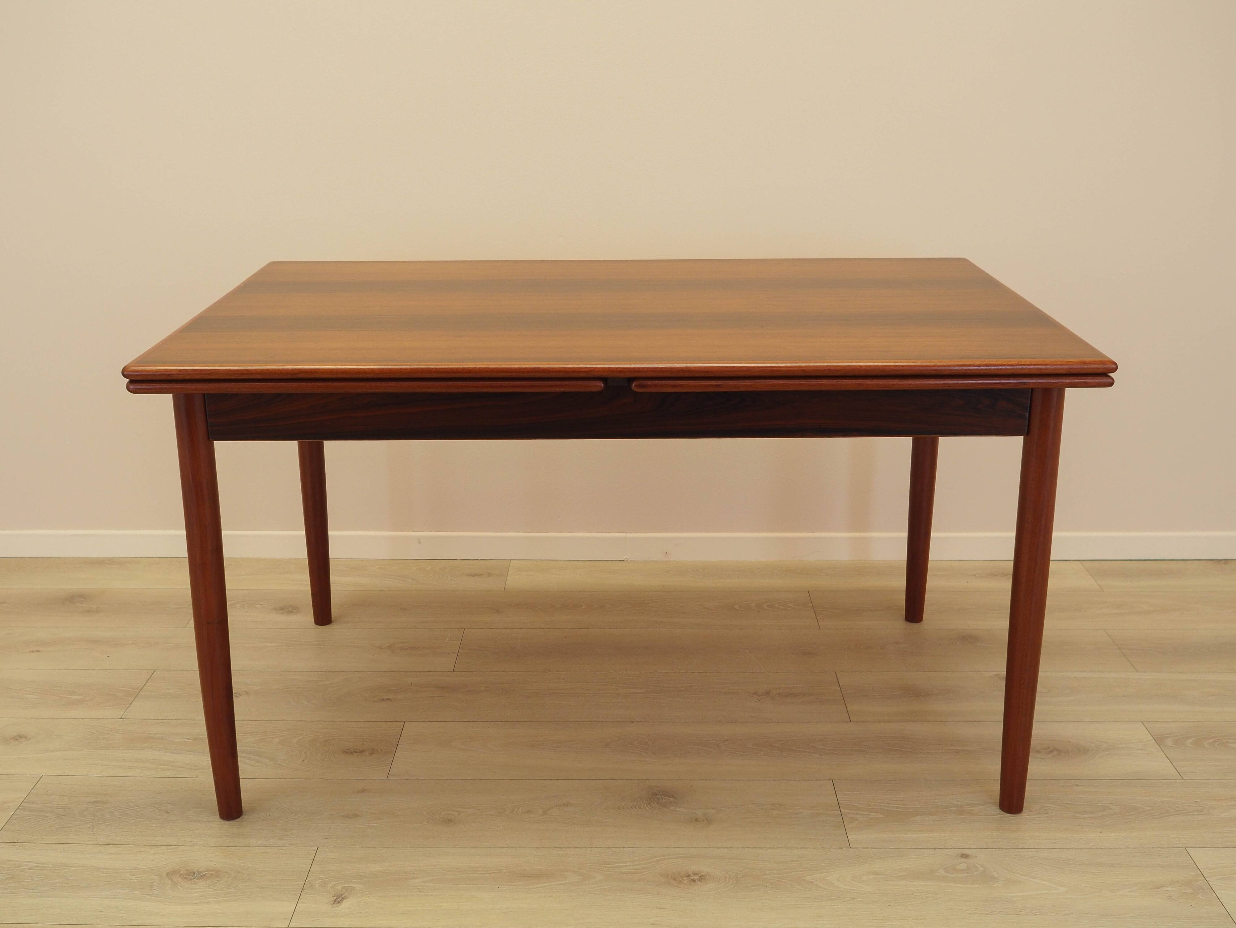 Rosewood table, Danish design, 1970s, made in Denmark