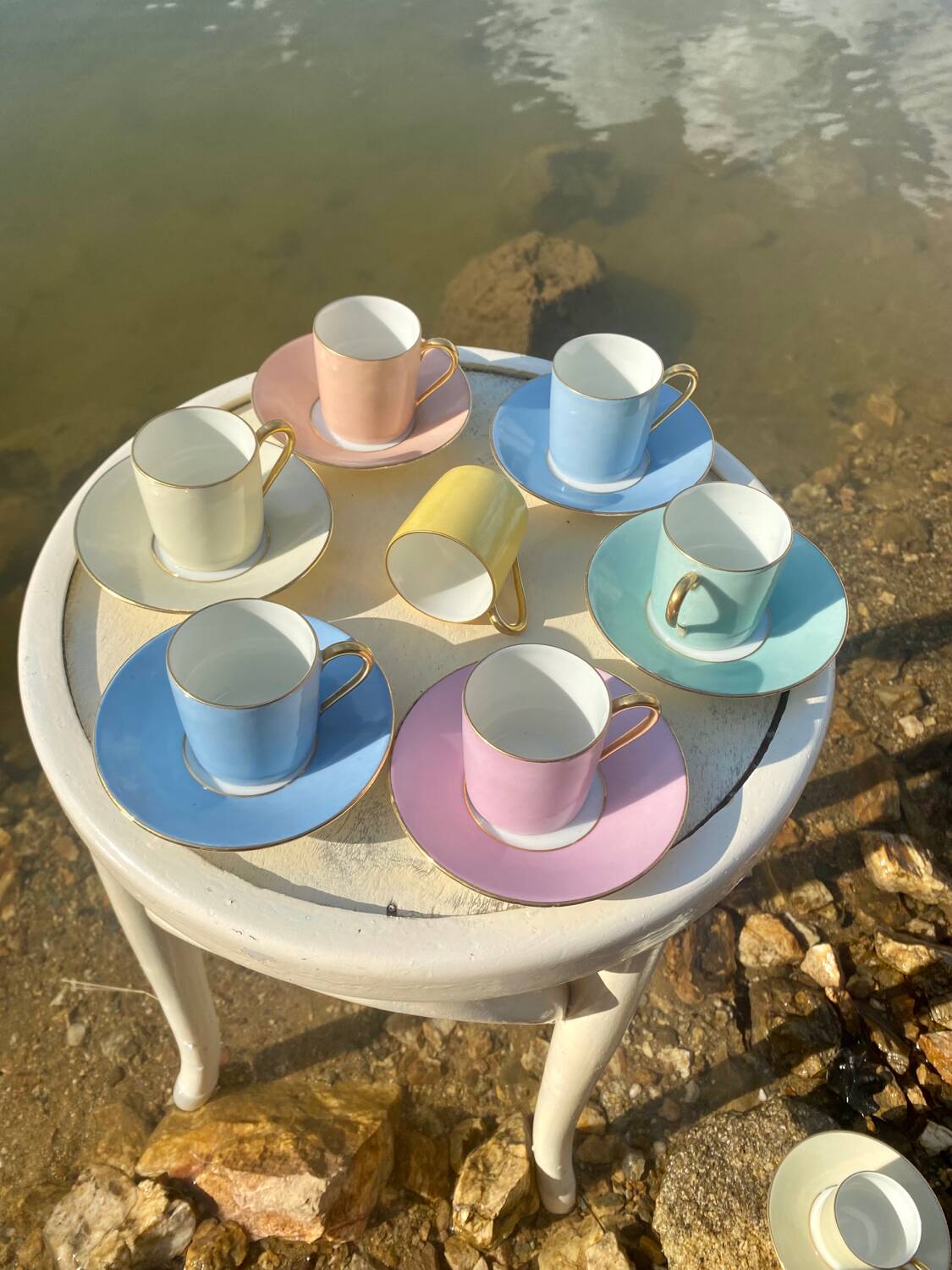 Raynaud et Co multicolor coffee cup set