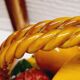 Corbeille de fruits en barbotine