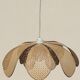 Vintage rattan canning flower suspension