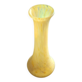 Yellow blown glass soliflore