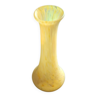 Yellow blown glass soliflore