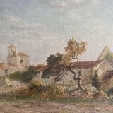 Oil on canvas Vendée landscape