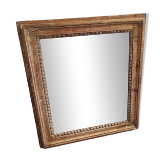 Antique Louis XVI gilded wood mirror