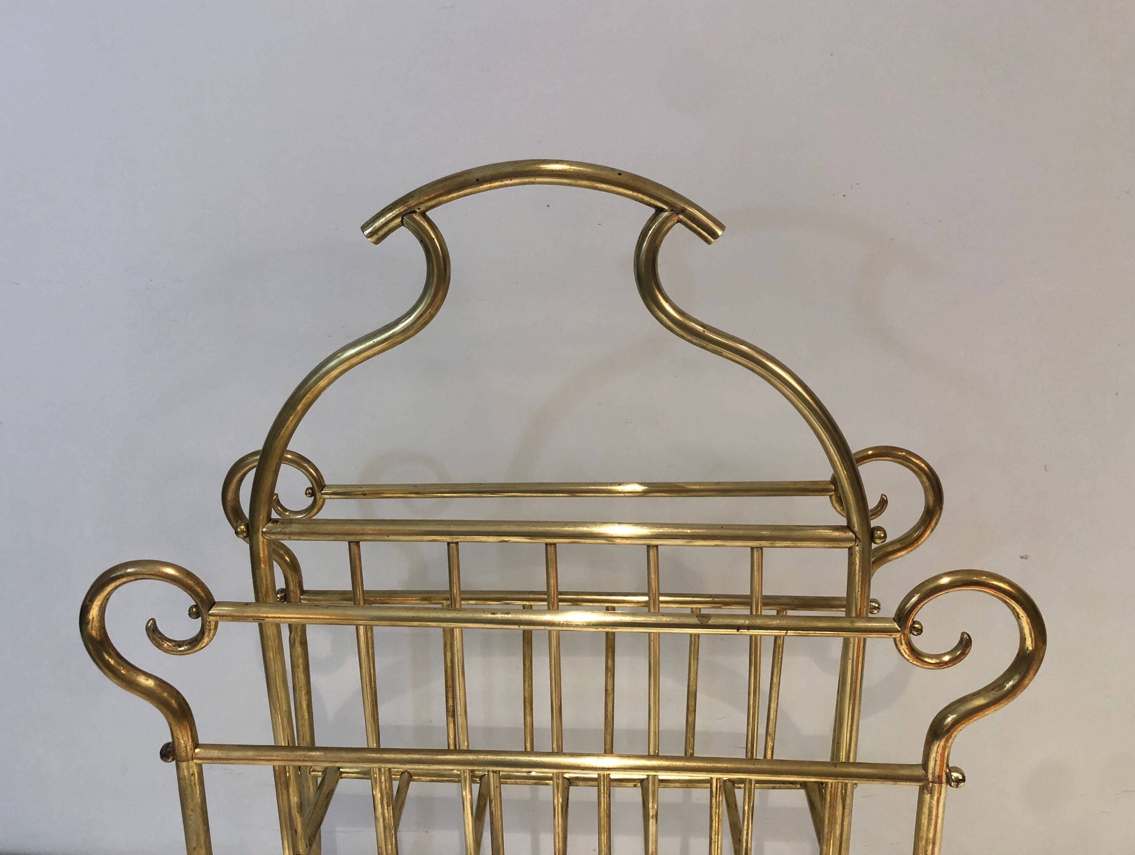 Brass magazine rack