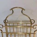 Brass magazine rack