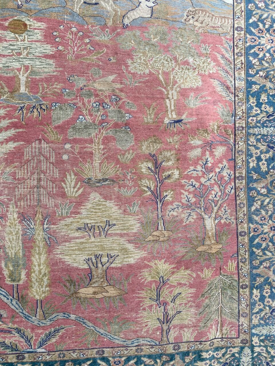 Old Turkish carpet Cesareh handmade 114x176 cm