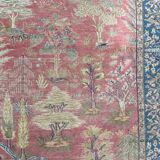 Tapis ancien turc Cesareh en soie fait main 114x176 cm