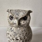 Very beautiful zoomorphic marble sculpture - Owl / Owl signed Jokerz